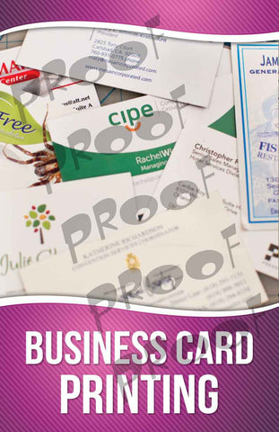 Business Card Printing Signage