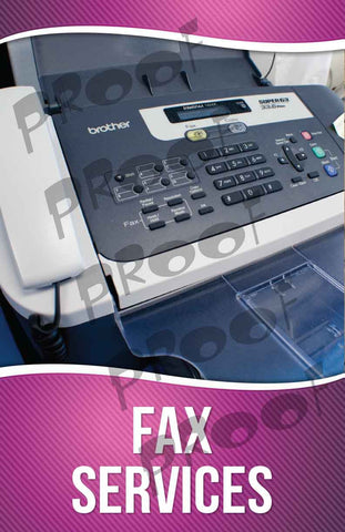 Fax Service Signage