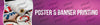 Banner and Poster Printing Signage - Horizontal